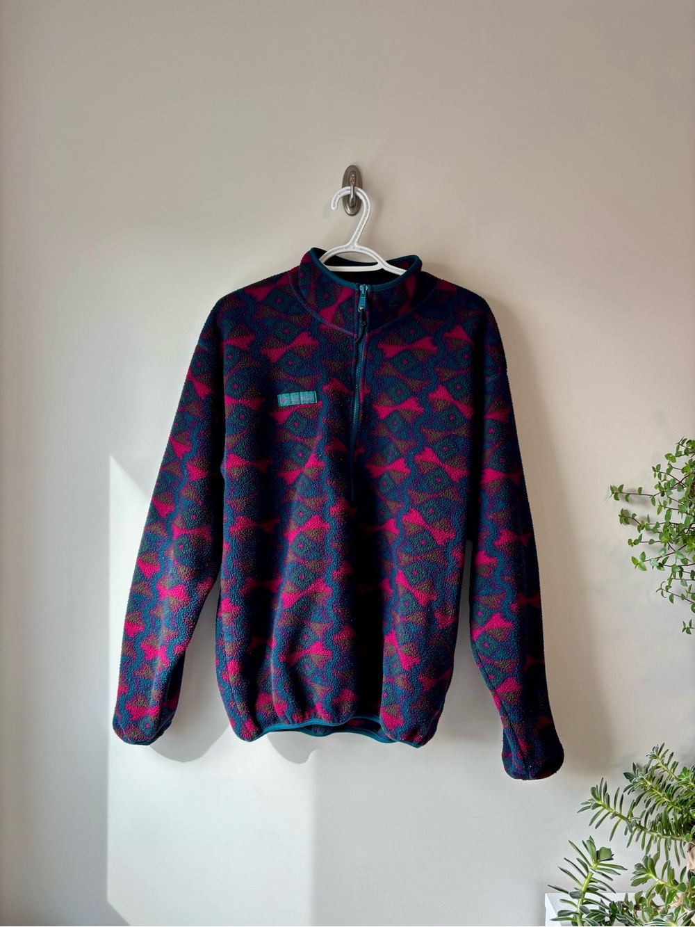 Vintage Men’s Columbia Half-Zip Sweater